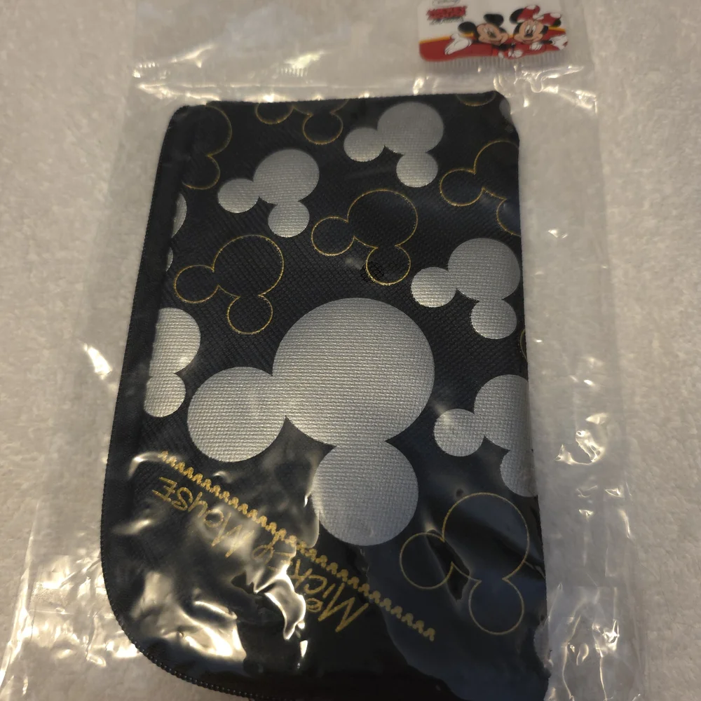 Disney Mickey Mouse Black and Gold Phone Pouch